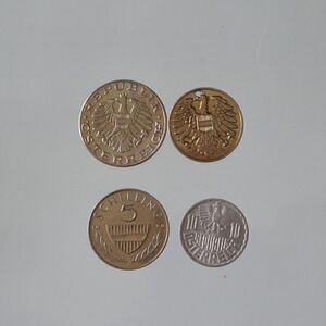 Austria Coins Lot of 4 Mixed Years Schilling Groschen